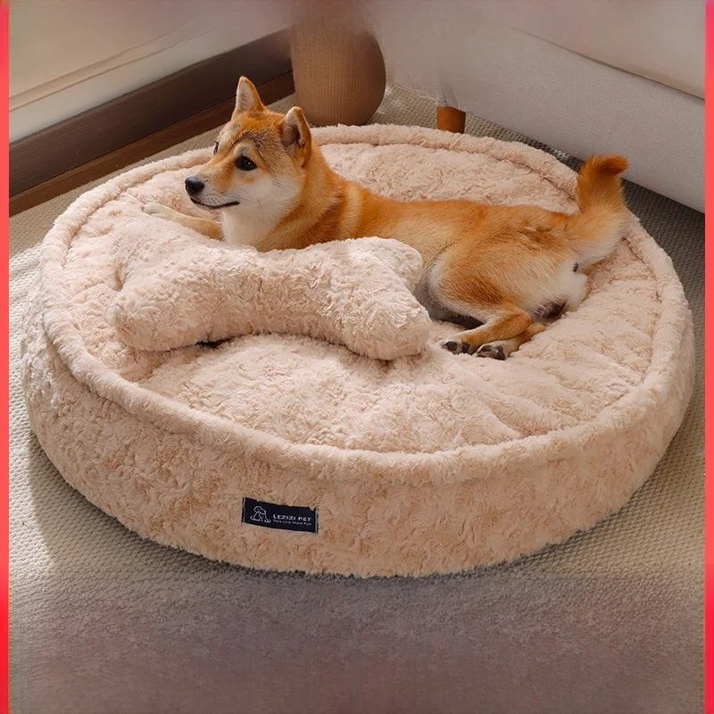 厚みのあるペットベッド-猫と犬用-洗える-暖かい冬用犬小屋-圧縮式-四季通用-ペット用ベッドマット