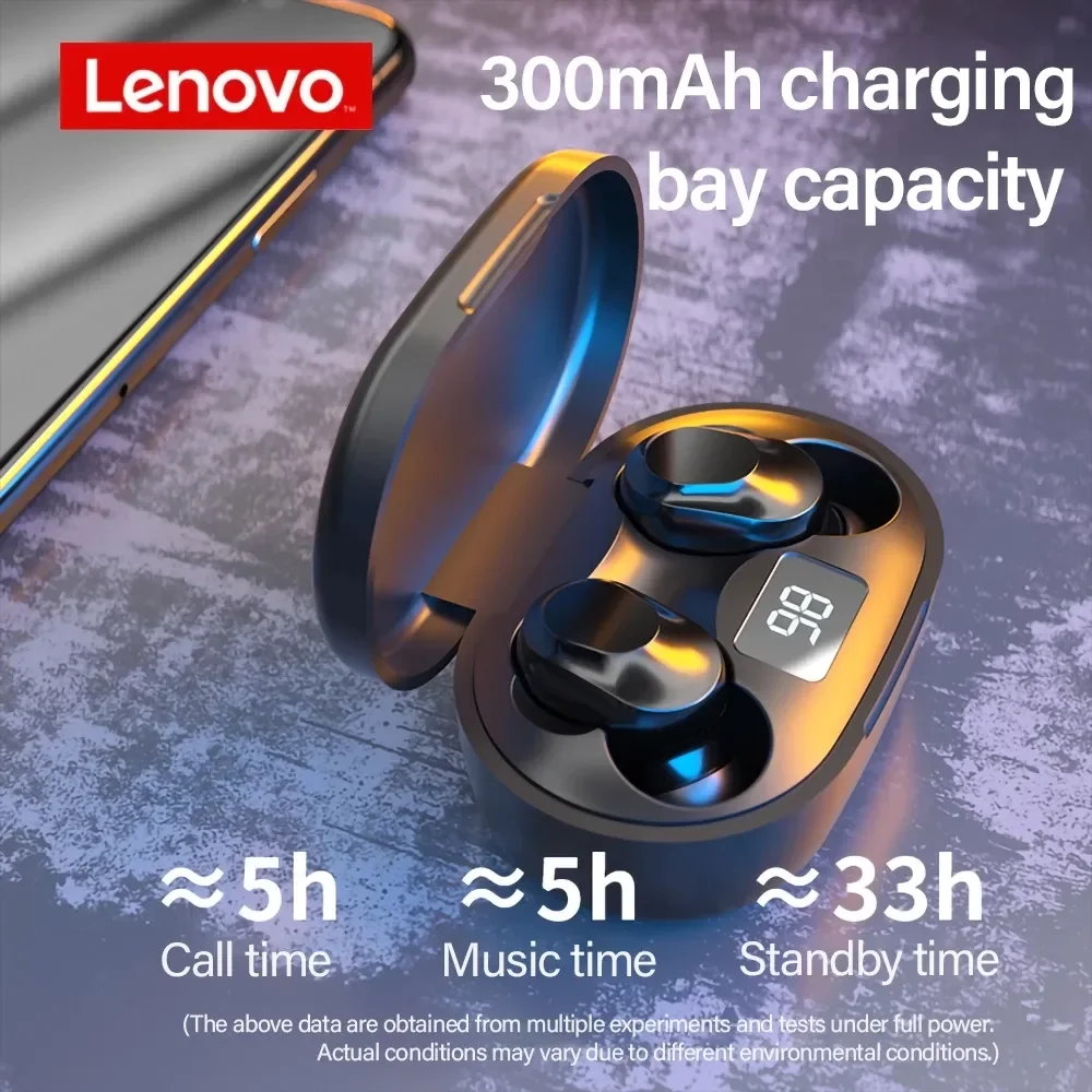 Lenovo Original XT91 Wireless Bluetooth Headphones AI Control Gaming Headset Stereo bass With Mic Noise Reduction TWS Earphone