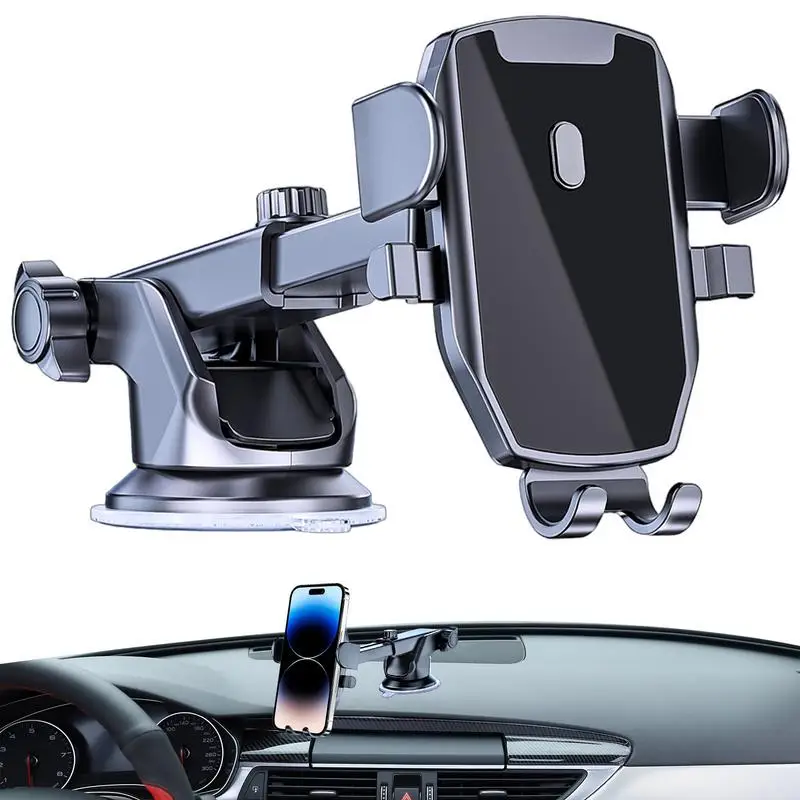 Car Phone Holder Windshield Dashboard Suction Cup Mount 360 Rotation Auto Smartphone Sucker Support Stand