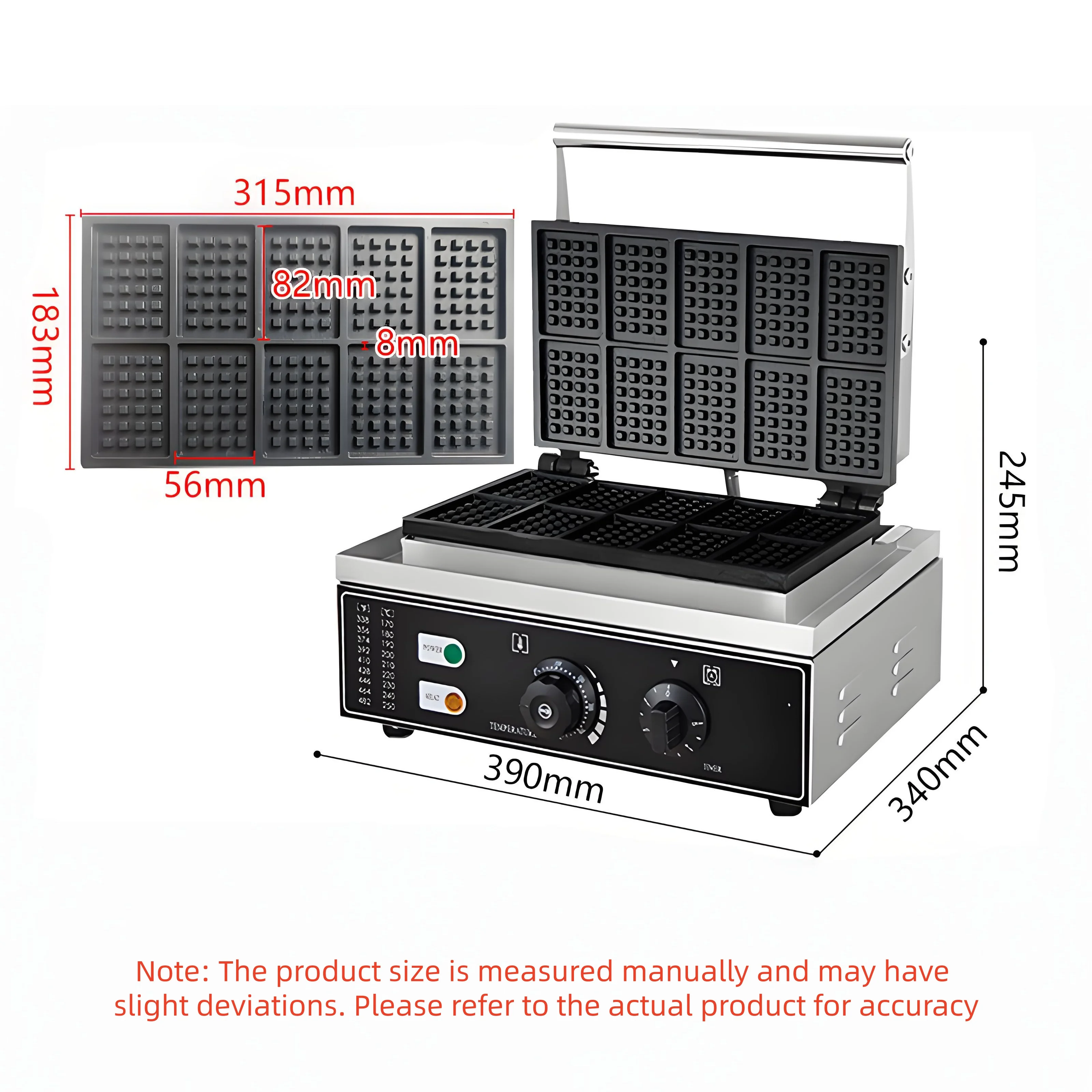 220V Ticari Paslanmaz Çelik Ya - Waffle Iron Belgian incelemesi ve fiyatı