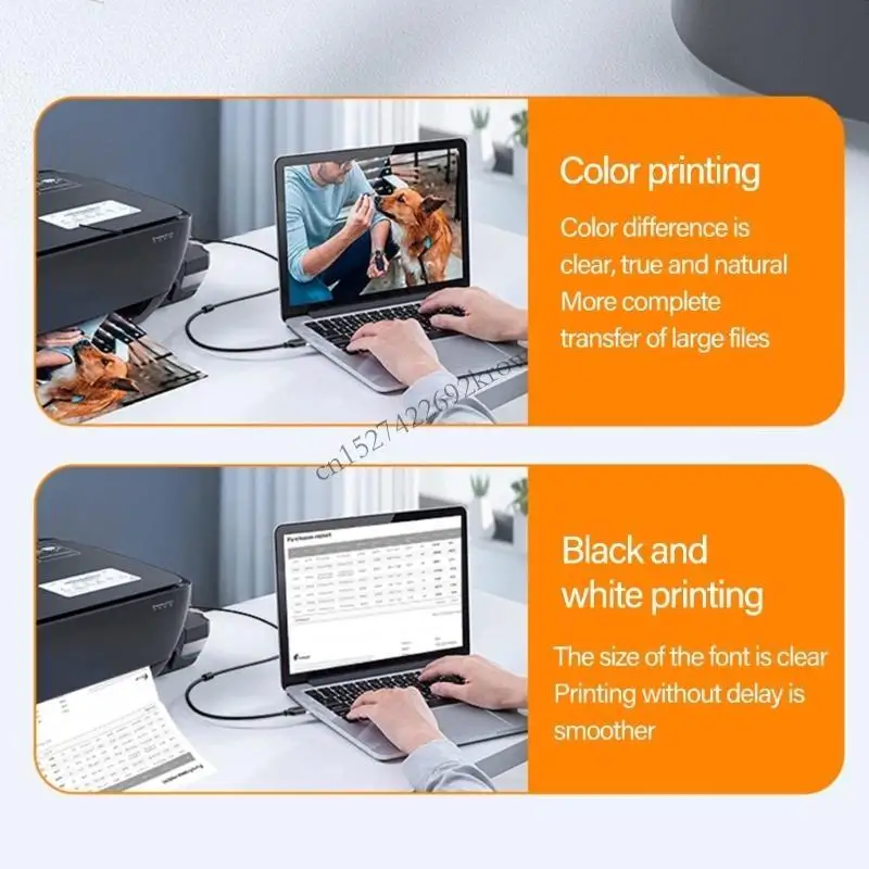 R9CB USB 2.0 Male to USB B TYPE B USB Printer Cable Scanner Cable Printer Cord