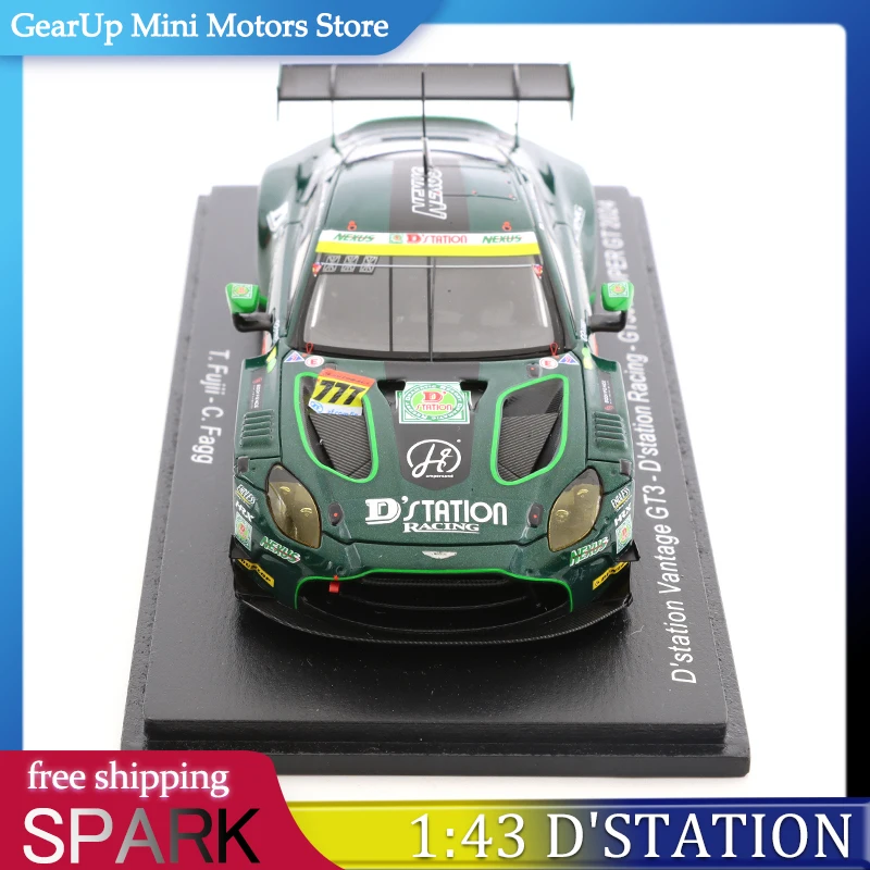 

Spark 1:43 D'station Aston Martin Vantage GT3 GT300 2024, модель из смолы, премиум-дисплей, коллекционные игрушки для энтузиастов гонок GT