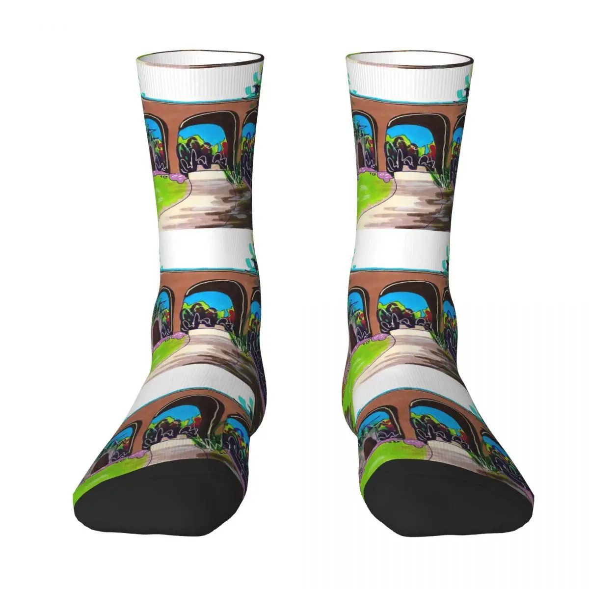 Torrs Riverside Park, New Mills Socks Harajuku Sweat Absorbing Stockings All Season Long Socks for Unisex Birthday Present