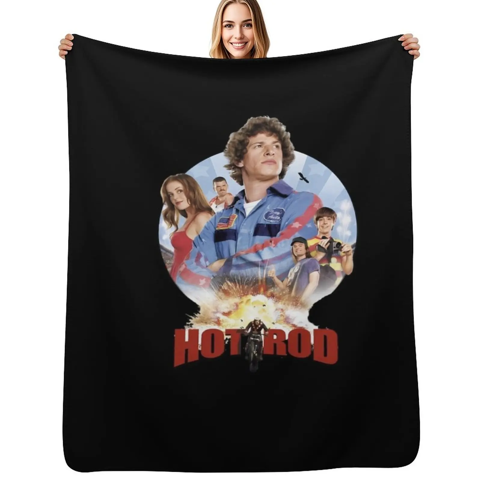 

Hot Rod Movie Andy Samberg Throw Blanket Easy Care Comfortable Blanket for Couch