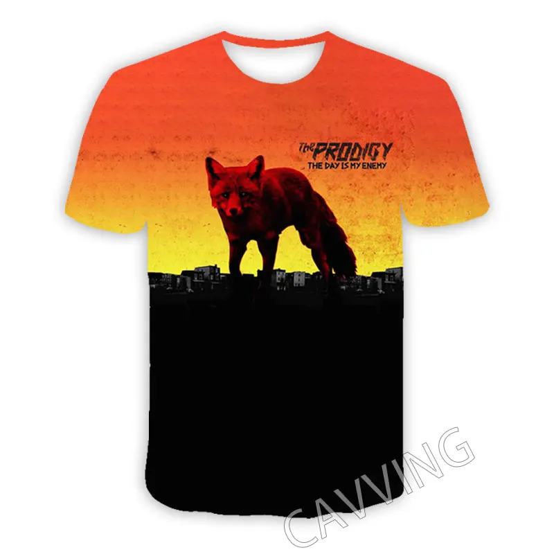 CAVVING 3D Printed The Prodigy Rock Casual T-shirts Hip Hop Tee