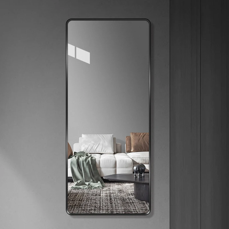 Standing Full Body Mirrors Elegant Irregular Hanging Stickers Long Irregular Floor Large Mirror Decor Design Espelho Room Decor