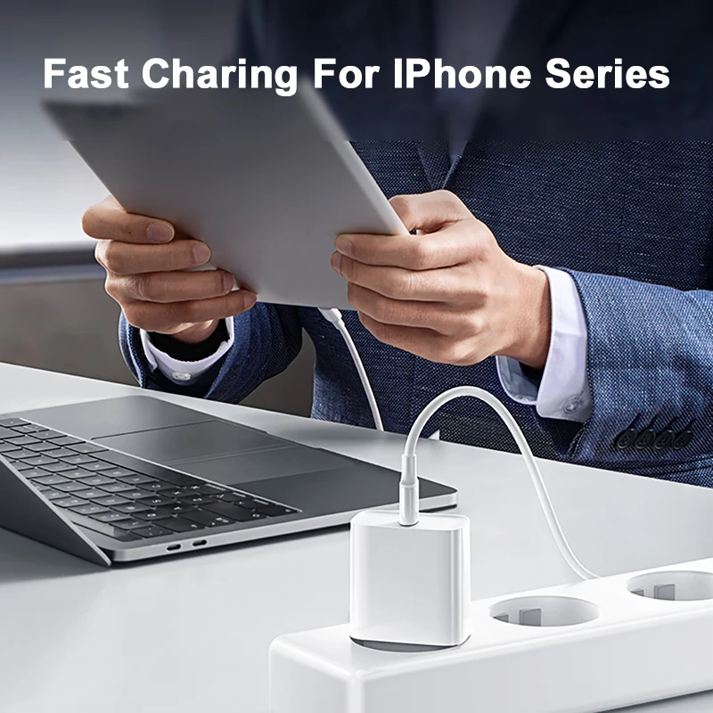 30 واط PD شاحن سريع آيفون 14 13 12 USB C إلى البرق كابل شحن سريع آيفون 17 16 15 برو ماكس نوع C محول الطاقة #2