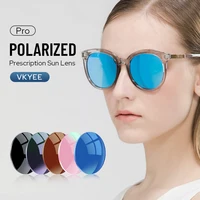 VKYEE-lentes polarizadas para miopía, lentes de visión larga para miopía, serie 1,56, 1,61, 1,67, 1,74, gris, marrón, rosa, Morado, azul