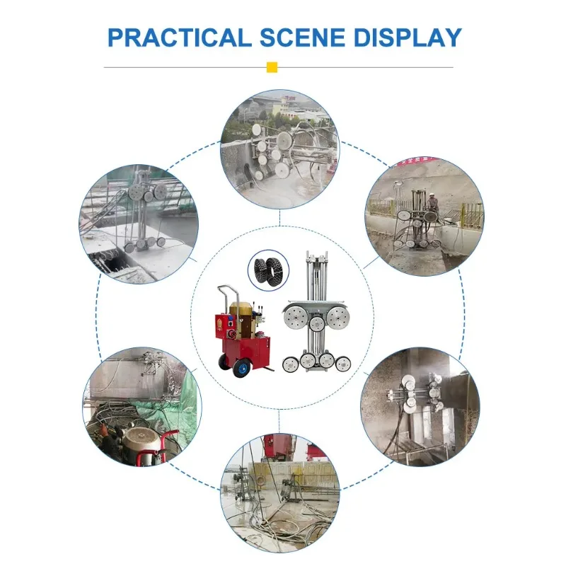 Hydraulic Diamond Wire Saw For Metal Casting Riser Removal Powerful Sawing Equipment For Foundry And Metalwork Industry