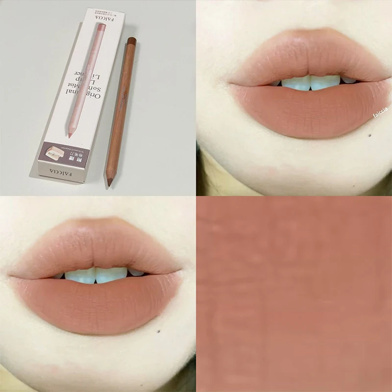 Naked Matte Lip Liner Waterproof Outline Lip Pencil Matte Moisturizing Lasting Lip Lipstick Korean Cosmetics Cosmetic