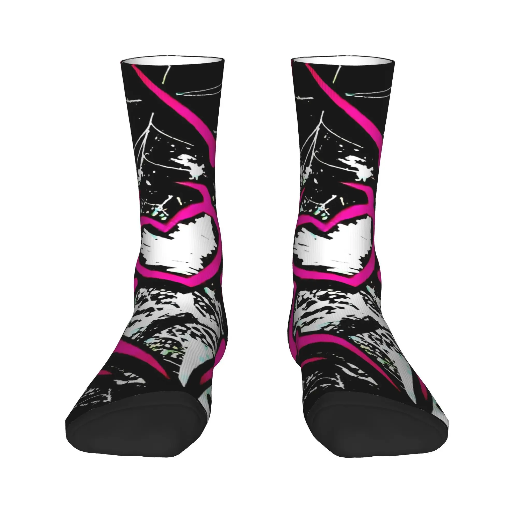 AJ Lee Wrestling Divas Calzini Calze grafiche Calzini da uomo anti-sudore Calzini da corsa invernali morbidi e traspiranti