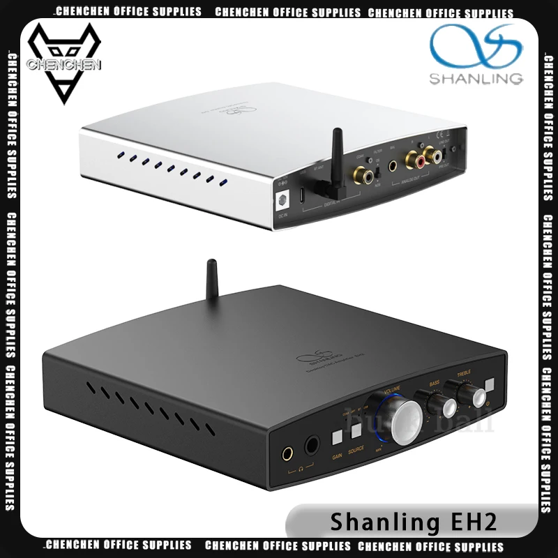 Shanling EH2 Desktop Decoding Earphone HiFi all-in-one Bluetooth Preamp Decoding Headphone DSD 24bit R2R DAV Architecture Custom