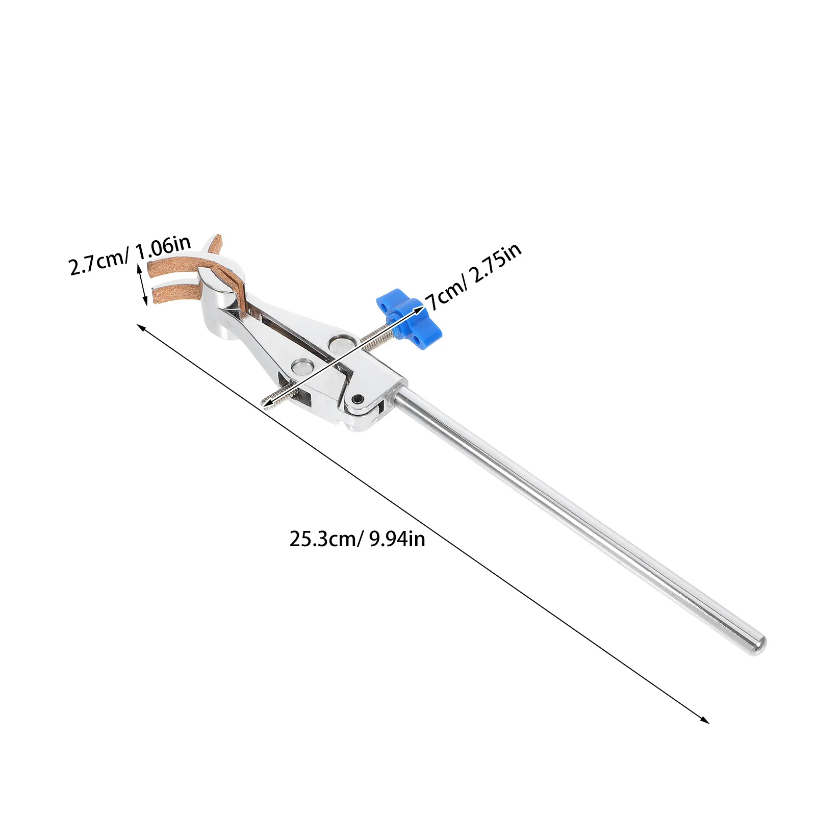 

Cork Lined Iron 4 Prong Universal Lab Clamp Adjustable Angle for Various Glassware and Flasks Secure Hold Universal Prong Clamp