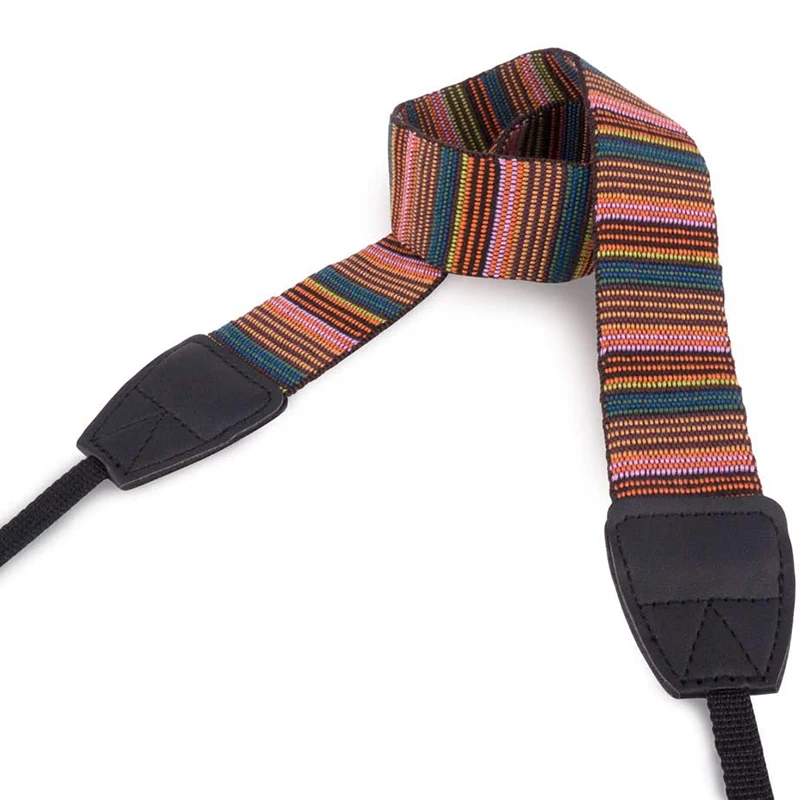 Slr Camera Vintage Strepen Zachte Nek Bandjes Schouder Riem Voor Nikon Canon Sony Dslr Camera Fotostudio Accessoire
