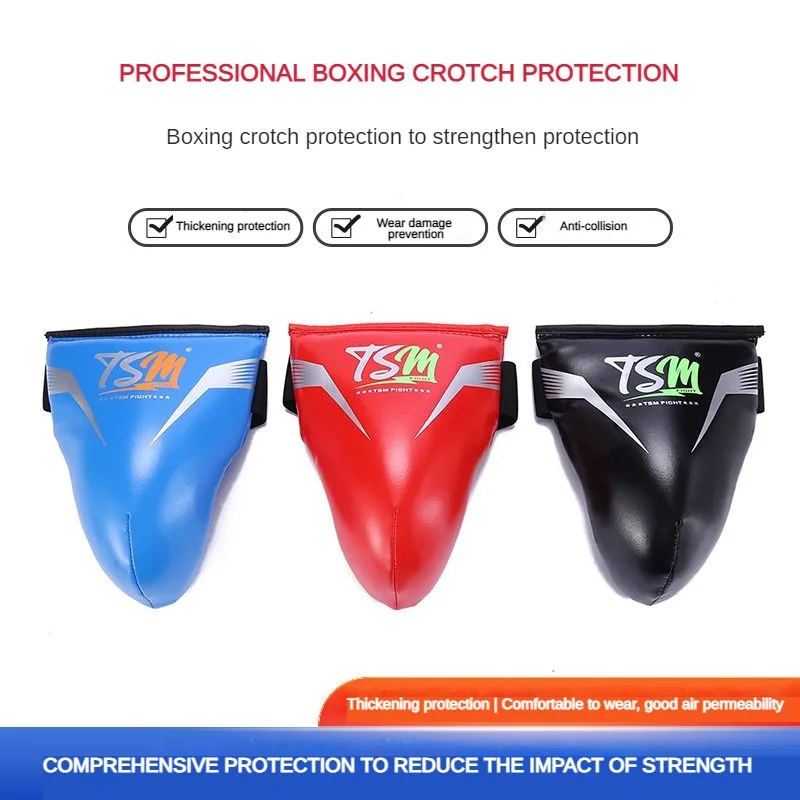 TSM Professional Boxing Men Jockstrap Sanda Muay Thai Women Protection Adult Children Karate Taekwondo Training Protective Gear