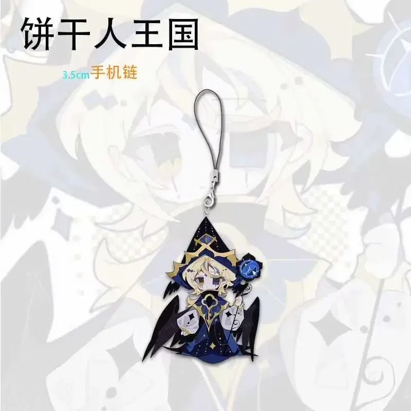 Косплей, печенье, человек, Королевство, цепочка для мобильного телефона, мультяшный милый периферийный подарок, подвесные аксессуары для подруг, подвесная сумка