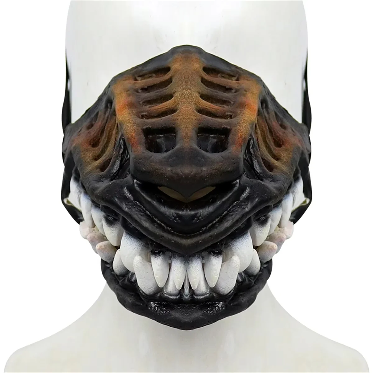 A71P قناع فم الكلب مبطن من المطاط اللاتكس للعب دور كبير جرو هالوين تأثيري صور الدعائم اكسسوارات صغيرة #6