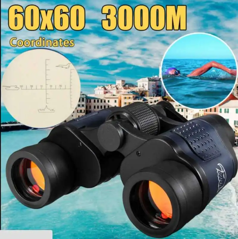 

High Clarity Telescope 60X60 Binoculars Hd 10000M High Power For Outdoor Hunting Optical Lll Night Vision binocular Fixed Zoom