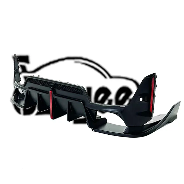 

For Upgrade LED Brake Light Rear Bumper Diffuser Exhaust For BMW G20 LCI G28 2020- 330i M340i Carbon Fiber Body Kit Car