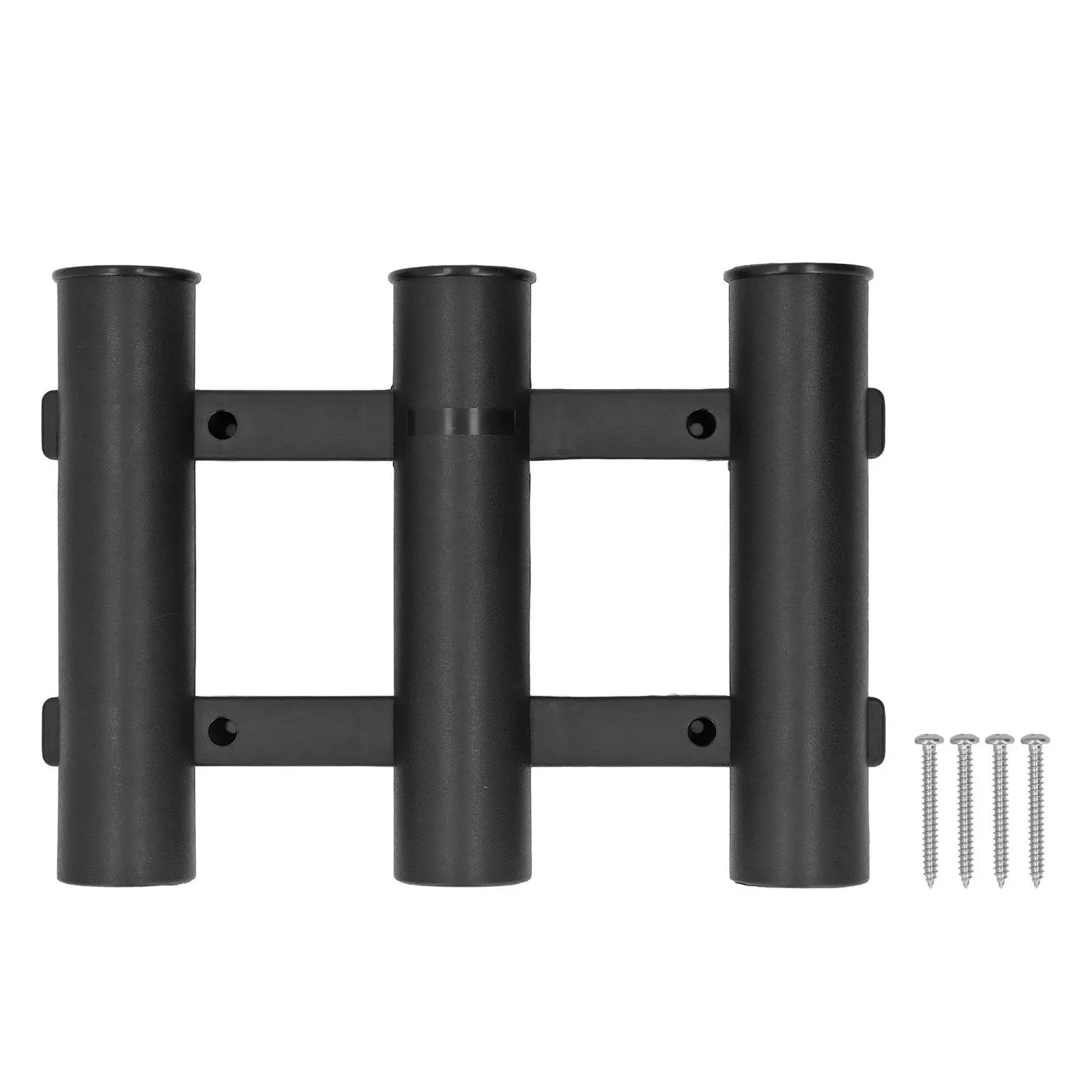 Waterproof 3-Tube Fishing Rod Storage Holder - Easy Install Multifunctional ABS Rack for Kayaks