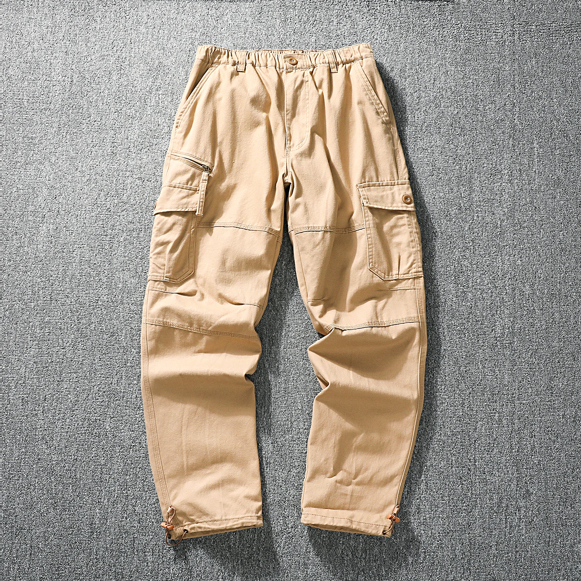 

2025 новые модные повседневные брюки для тренировок на открытом воздухе, походные брюки, мужские рабочие брюки-карго, хлопковые спортивные брюки на молнии с карманом, большие размеры