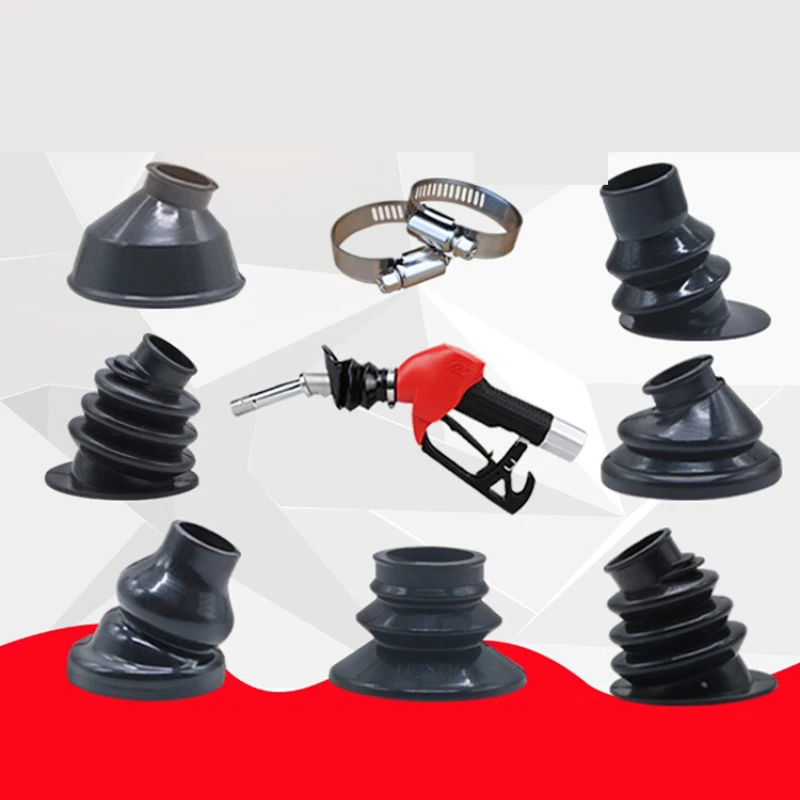 Gas collecting hood for Refueling gun Rubber sealed air hood Splash guard for oil gas recovery Refueling parts