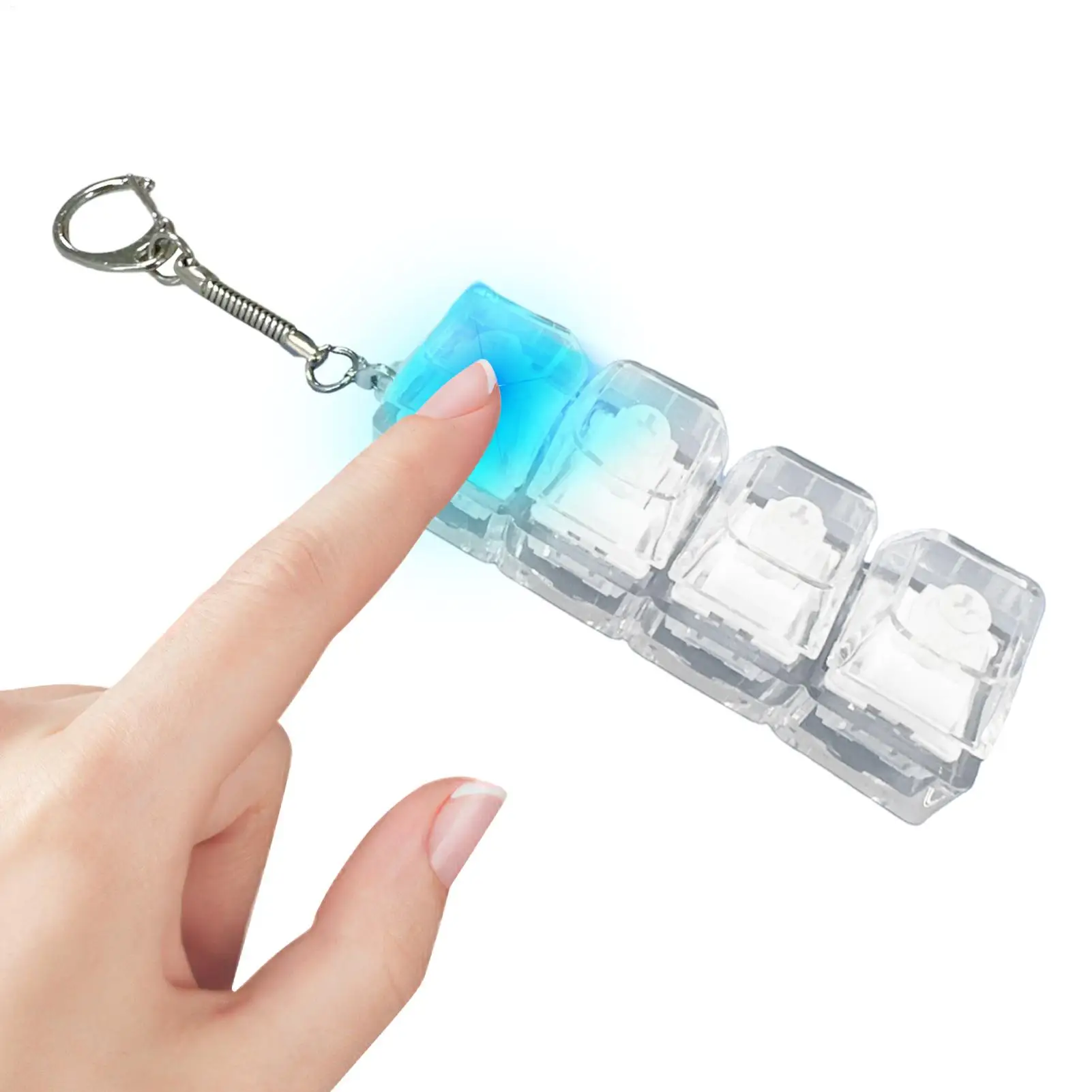 

Брелок-антистресс 4Keys: Клавиатурный фиджет-кликер для взрослых, гаджет для снятия стресса, интересный кулон