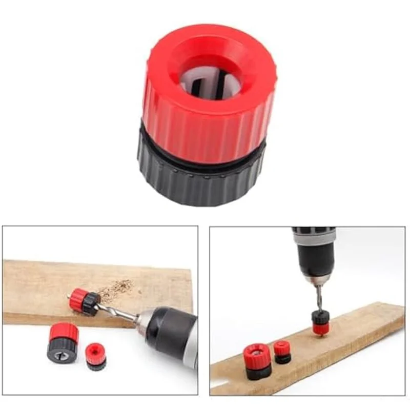 

ABGG-Adjustable Drill Depth Stopper Set 5Pcs 8-13Mm Plastic Collar Guide For Woodworking DIY Projects Drill Bits