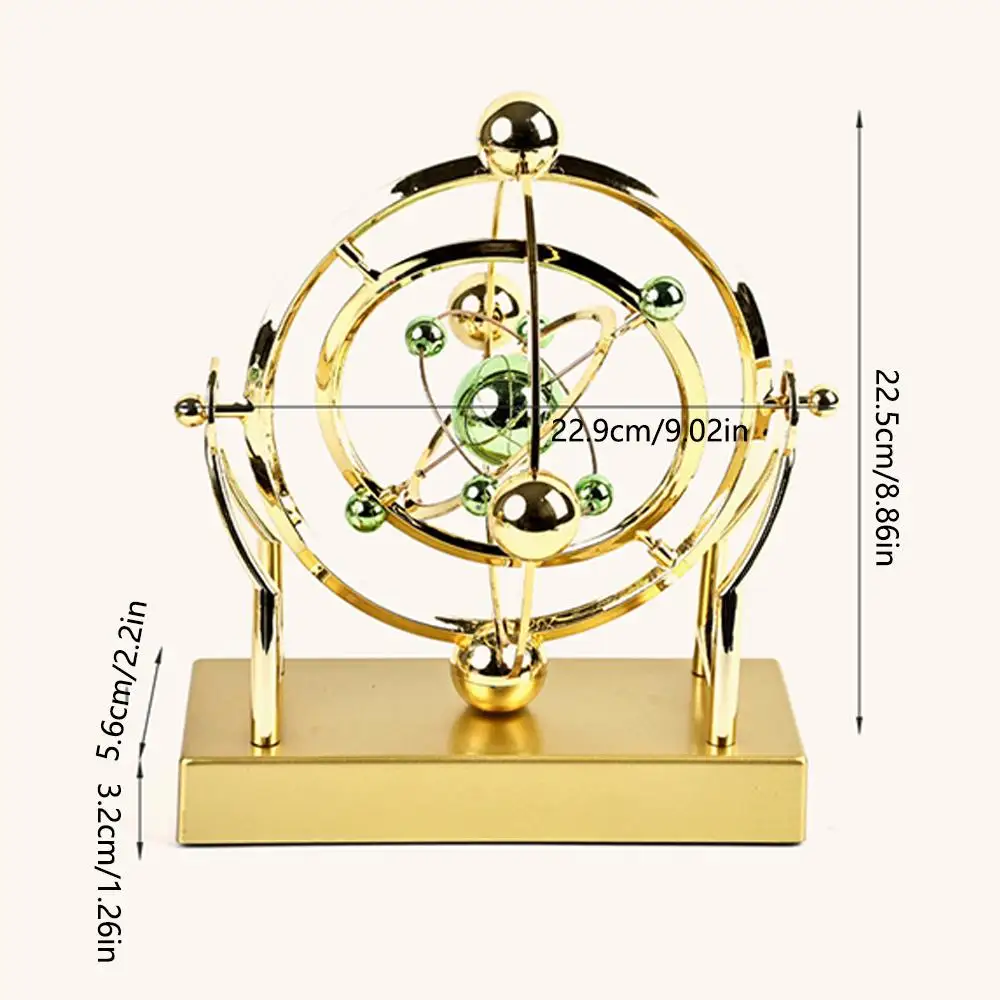Rotation Perpetual Motion Newton Pendulum Balance Ball Rotating Magnetic Wobbler Earth Perpetual Motion Machine Desktop Ornament view 6