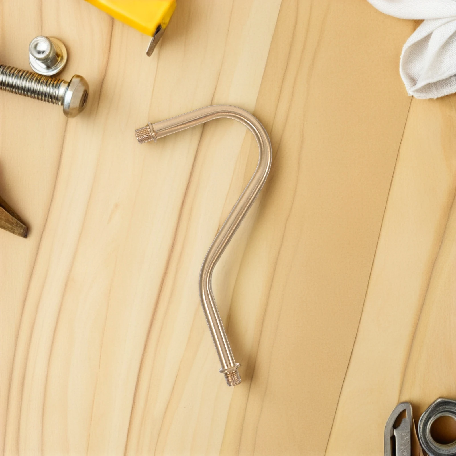 

Copper-Plated Curved Lamp Stem Iron DIY Table Floor Wall Light Replacement Rod Accessory Lighting Fixture Parts for Home Decor