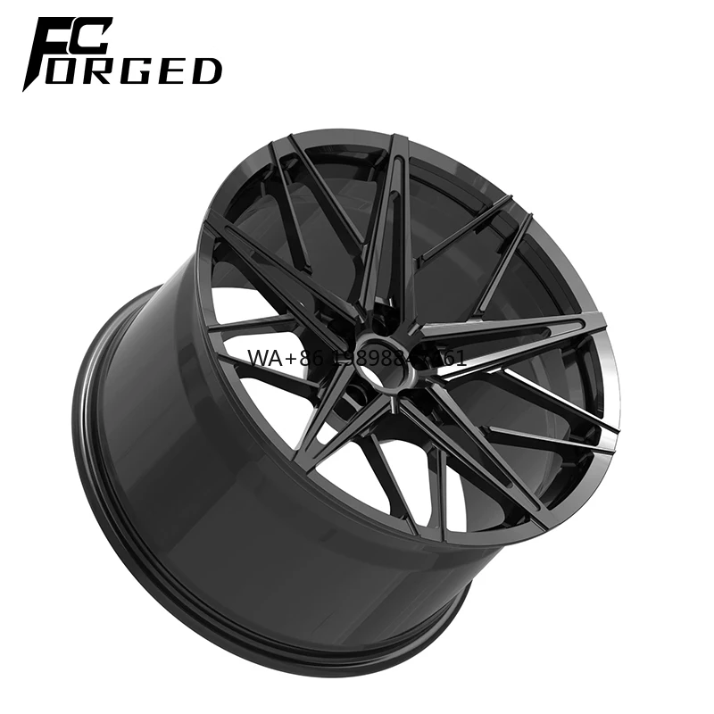 

Factory Customization 1-piece 18 19 20 21 22 23 24 Inch Deep Concave Black Finish 6061-T6 Aluminum Alloy Wheels Car Wheels
