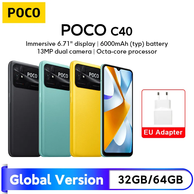 مراجعة شاملة لهاتف POCO C40 الإصدار العالمي الجديد بمواصفات JLQ: أداء ممتاز بسعر مناسب