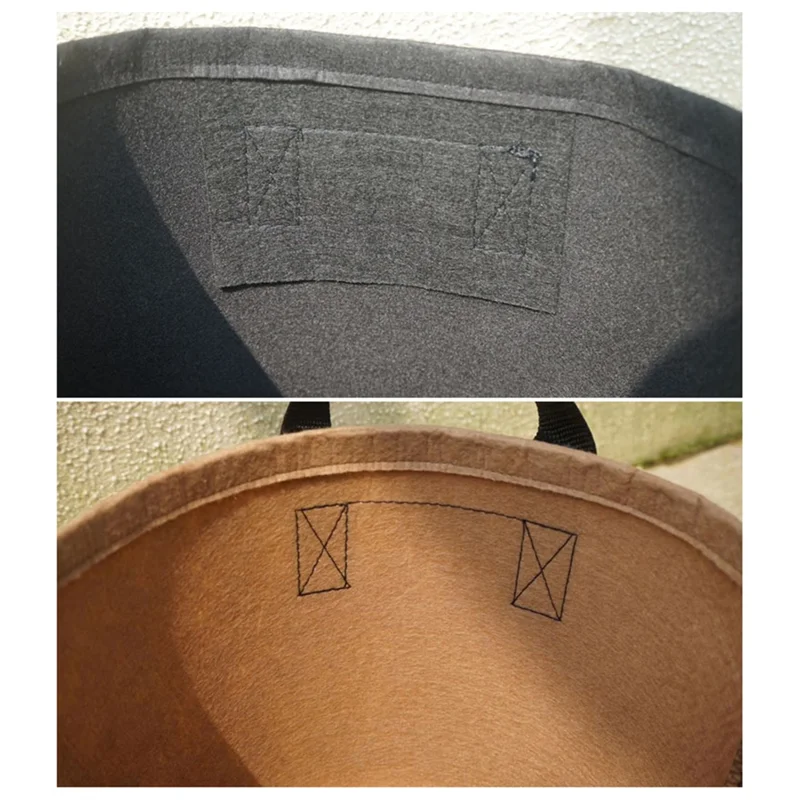 MAKE-Heavy Duty Fabric Pots, Vegetable/Flower/Plant Grow Bags, Thickened Non-Woven Fabric Pots With Handles (5 Gallons)