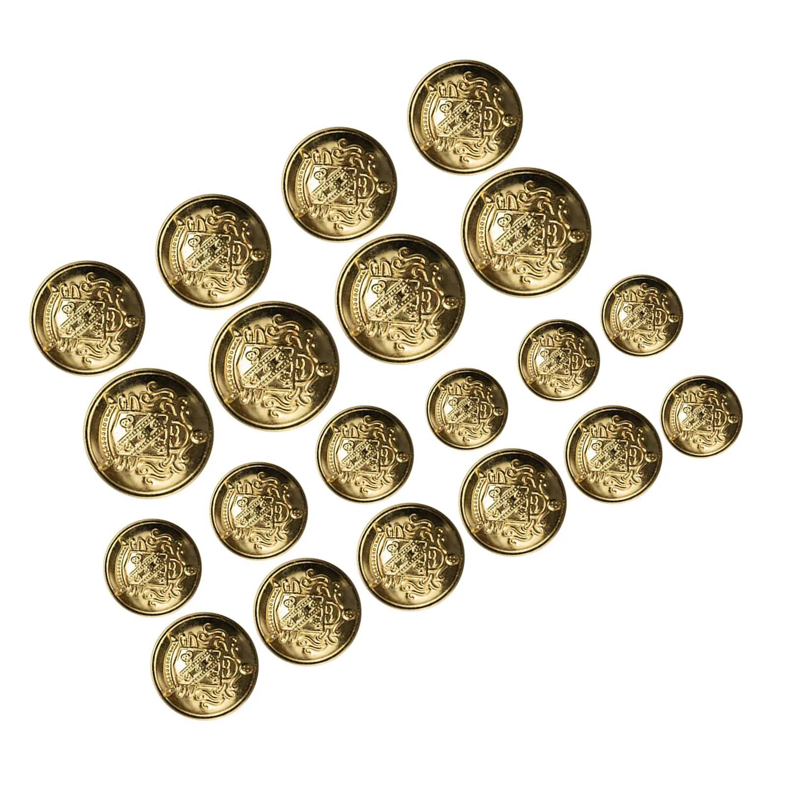 

50Pcs Brass Vintage DIY Sewing Buttons Decorative Clothing Accessories Replacement Buttons for Suits Shirts Coats Sweaters
