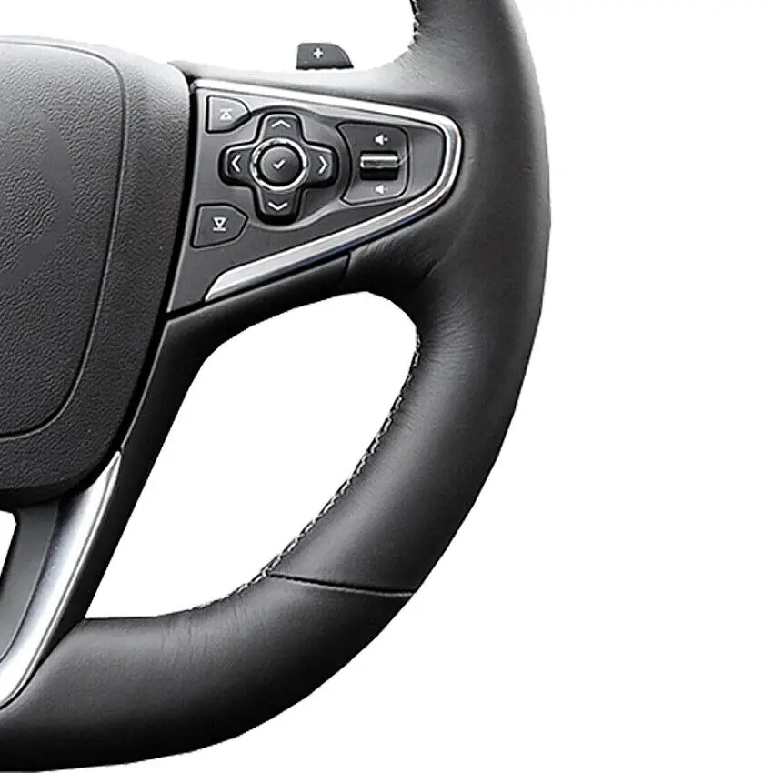 Hand Sewn Non-slip Custom Artificial Leather Hand-Stitched Steering Wheel Cover for Opel Insignia Grand Interior Accessories - view 4