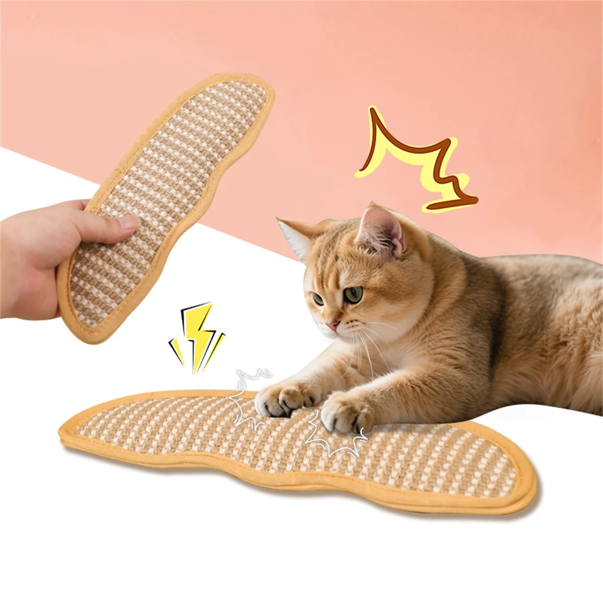 Katzenminze-Kissen, Zähneknirschen, Zahnreinigung, Katzenspielzeug, Süßigkeiten, Selbstheben, Langeweile, Krallenschleifen, Kratzbaum aus Jute