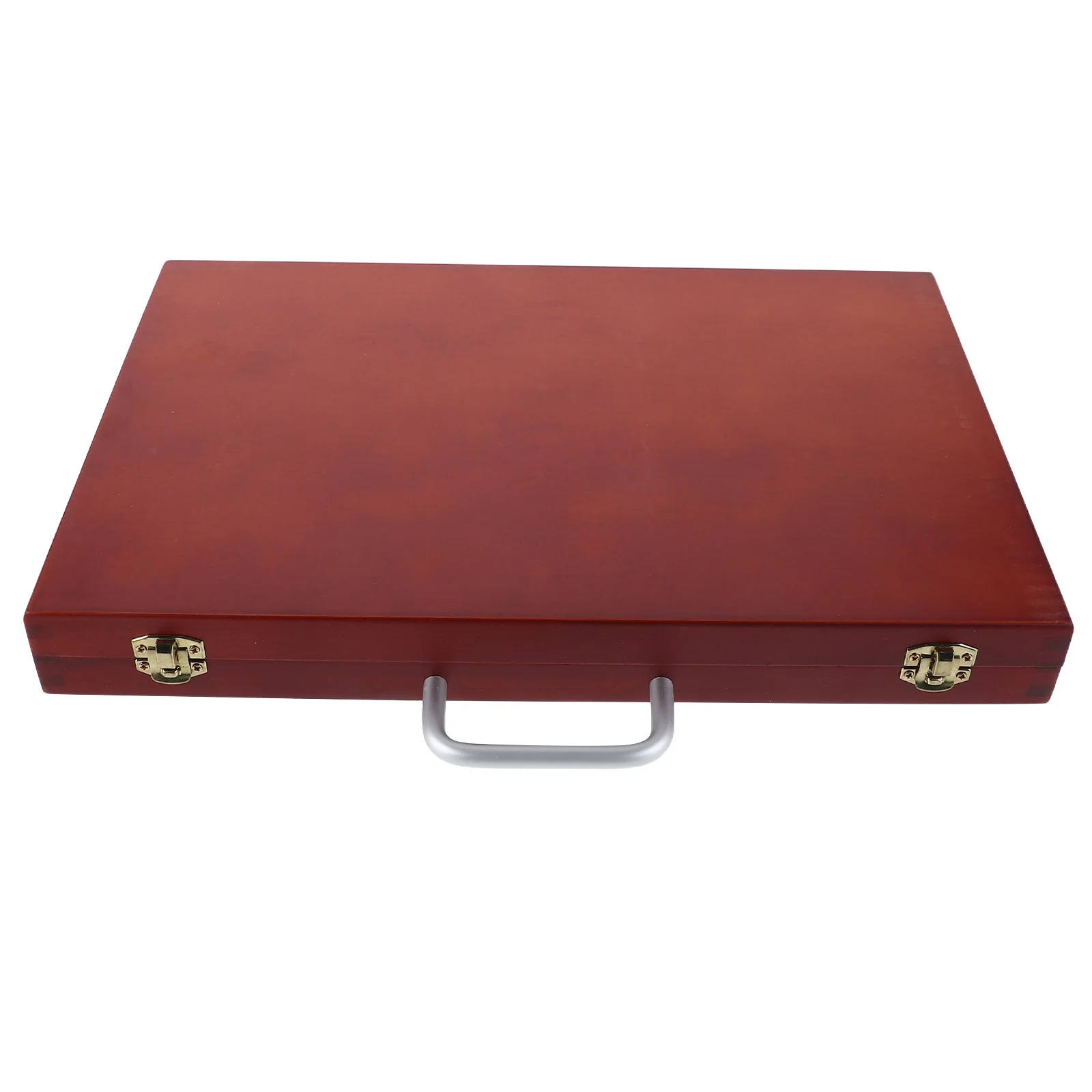 

Portable Wooden Supply Container Light Brown Paint Box Case for Drawing Tools Kids Blocks Storage Painting Tool Storage