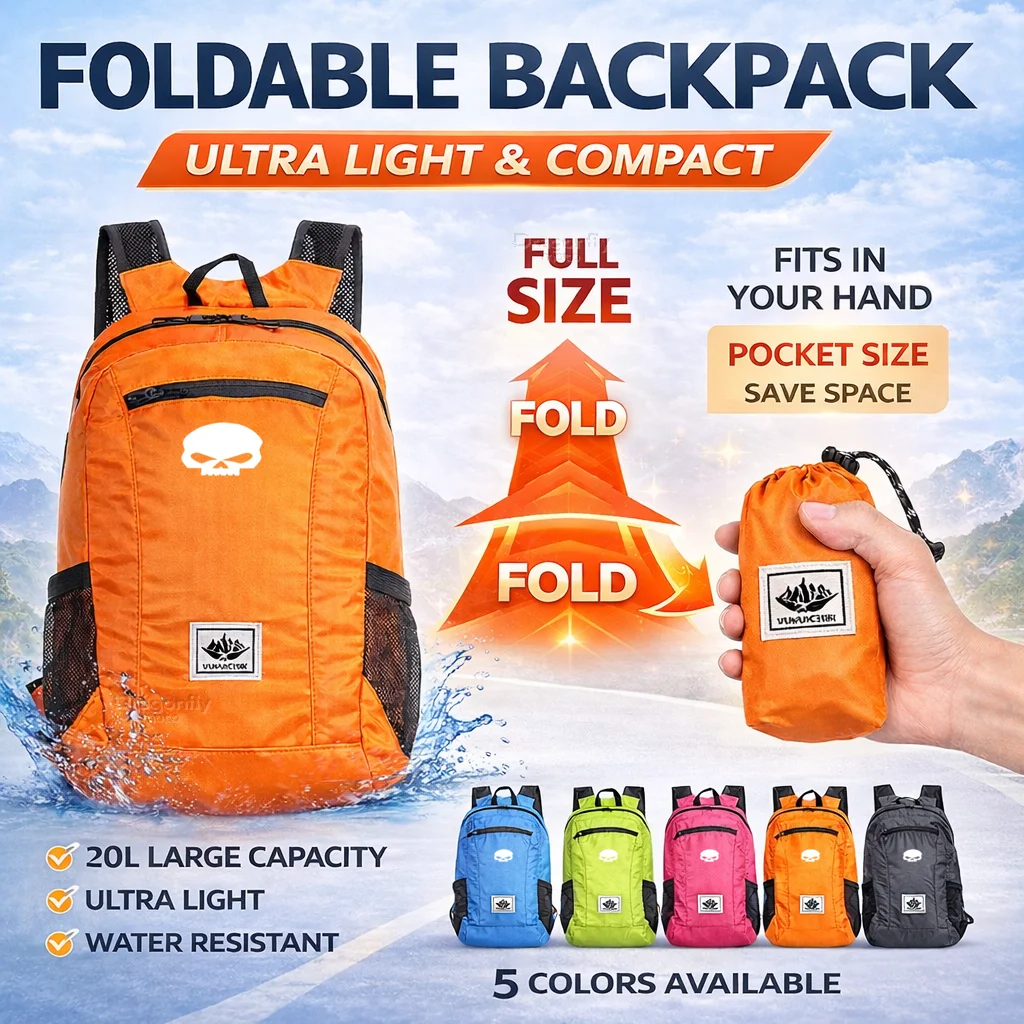 20L Foldable Motorcycle Backpack For Harley Davidson ADV 1250 PA1250 Special Softail Sportster Touring Portable Ultralight