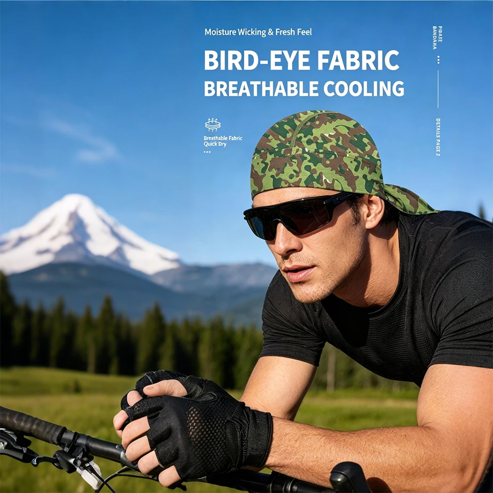 Running Gear Hat - Gorra Pirata de Malla de Secado
