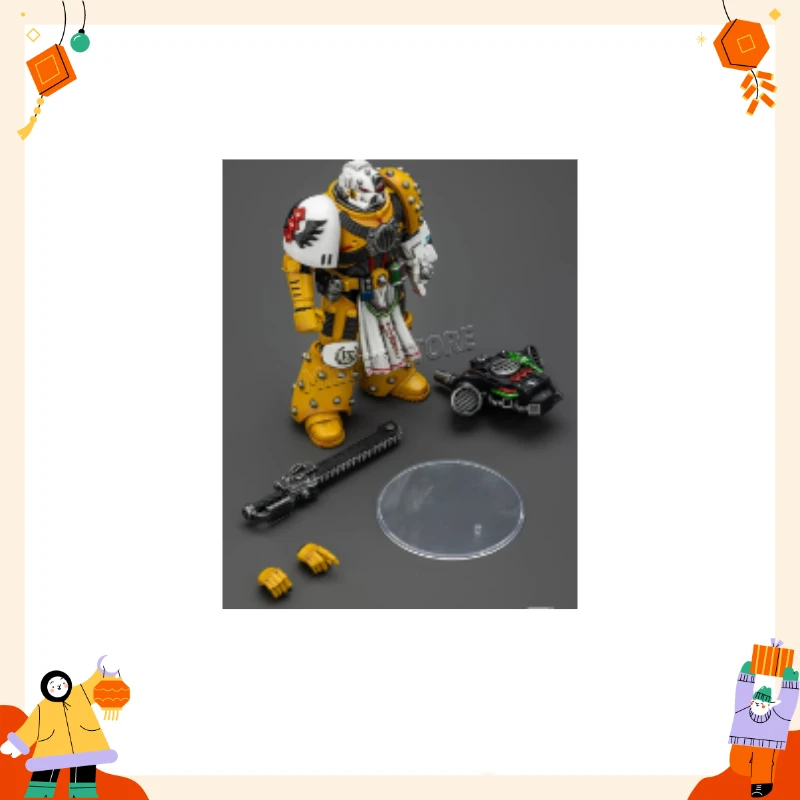 

JOYTOY 1/18 Action Figure Original Genuine Warhammer 40K Imperial Fists Legion Apothecary Figure Model Collection Toy Gift