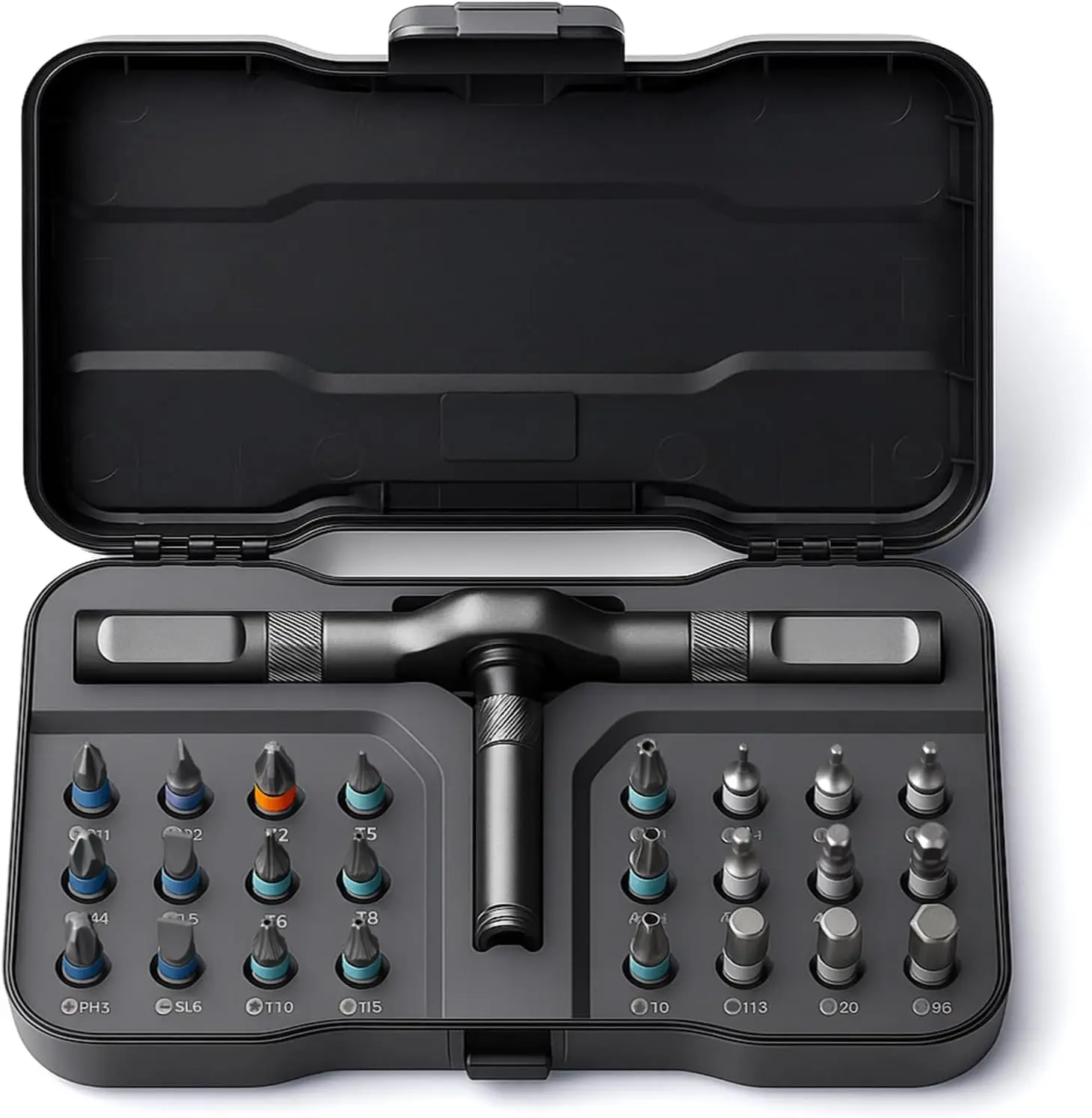 

24-in-1 Magnetic Ratchet Screwdriver Set with S2 Steel Bits, Flexible Shaft for DIY and Repair