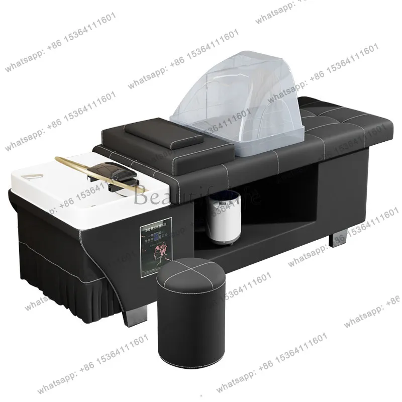 Special shampoo bed for barber shop, constant temperature water circulation Thai massage with fumigation