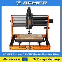 ACMER 500W 3S 3018 CNC Router Machine 300*180*78mm Emergency-Stop 3 Axis GRBL Offline Control for Wood PCB Leather Stone Metal