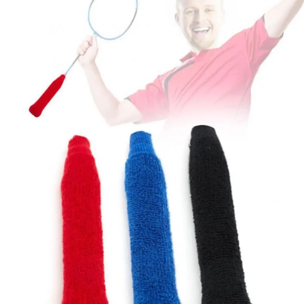 Skidproof Fishing Rod Handle Cover Anti Slip Lasting Badminton Racquet Towel Hand Cover Towel Soft Tennis Racket Sweatband