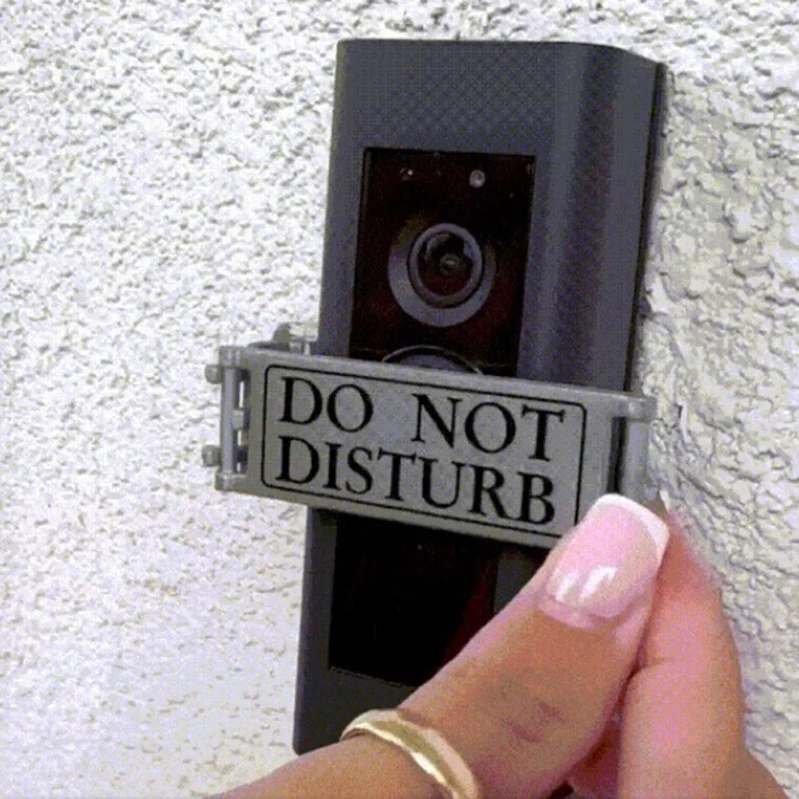 Dual Purpose Doorbell Sign Easy to Install Dual Purpose Sign Enjoy Your Nap Meeting Time