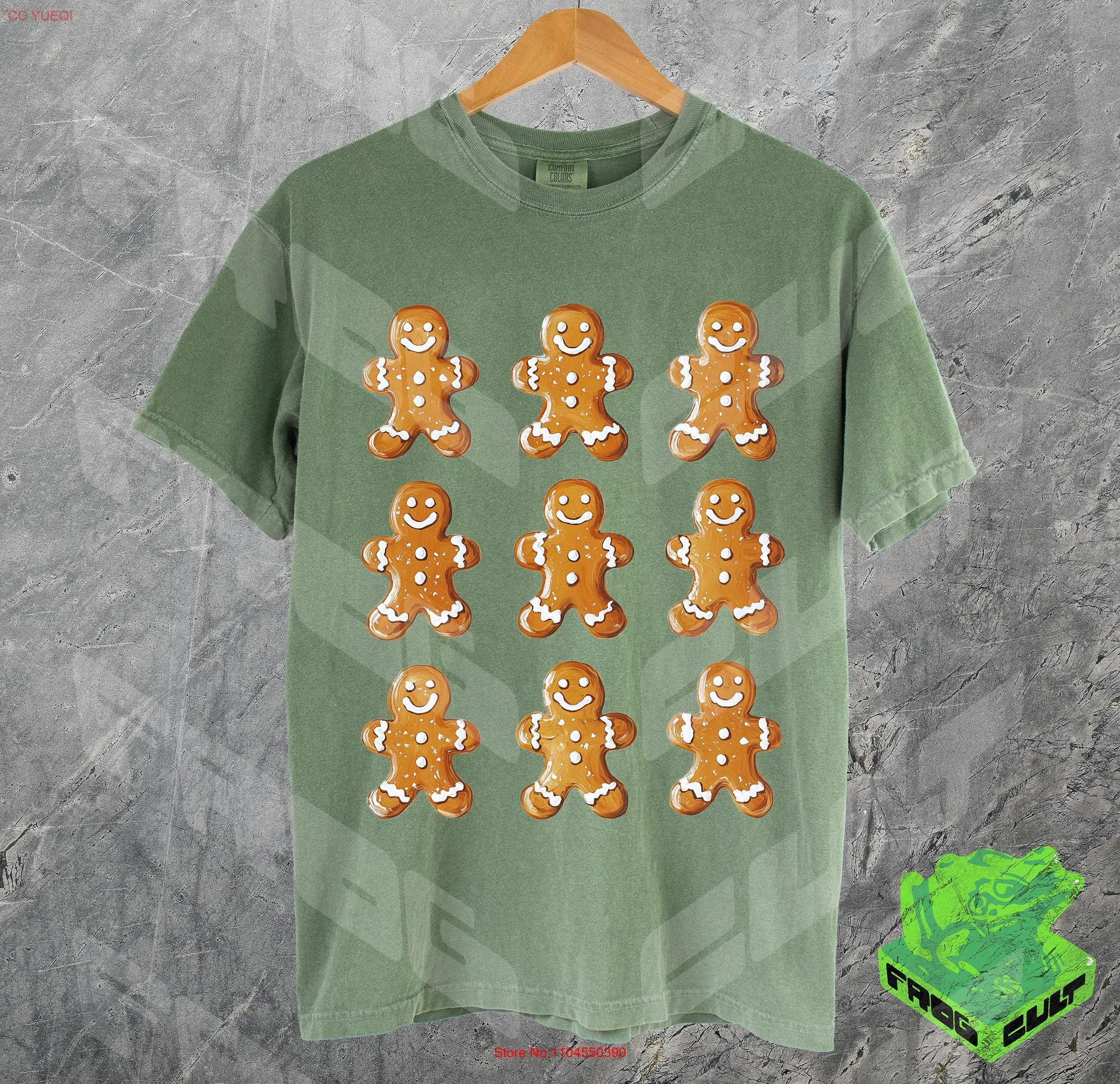 

Vintage Gingerbread Christmas T Shirt Comfort Colors Ginger bread Man Cute Holiday Funny Xmas Teacher Nurse