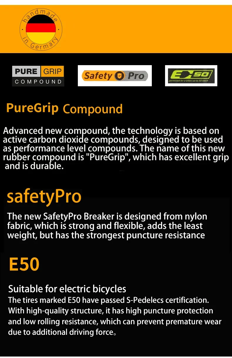 Continental Contact Urban 28/29 Inch Bicycle Wire Bead Tires 40/42/47/50/55-622 180 TPI MTB E-Bike Tyre With Reflective Strips
