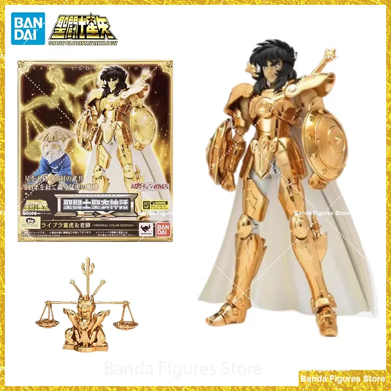 

Оригинальный тканевый Миф BANDAI Saint Cloth EX Libra Douko Old Master оригинальная цветная версия Saint Seiya искусственные Аниме фигурки модели игрушки