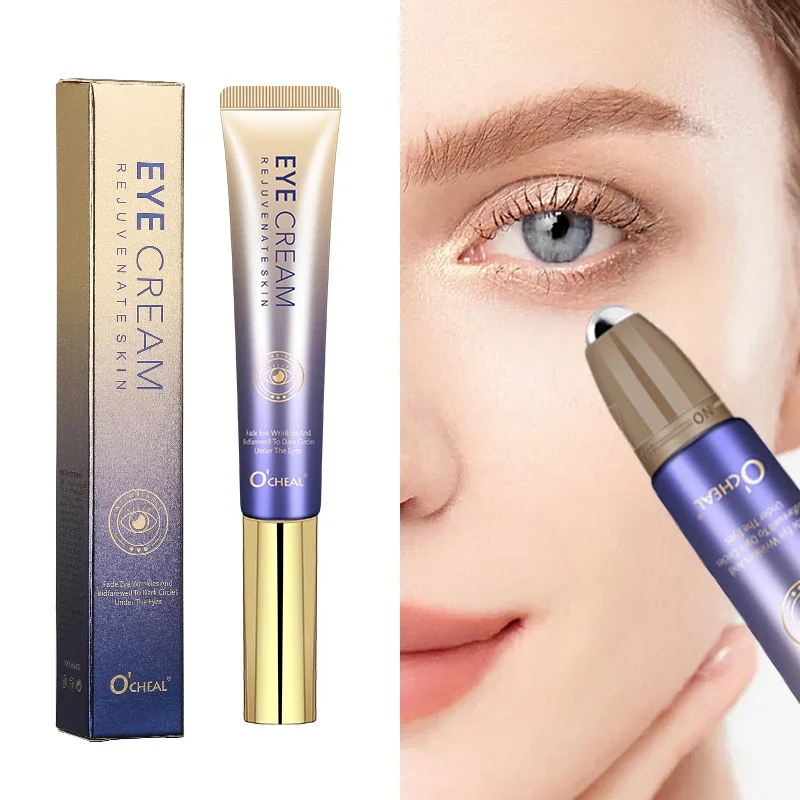 2024 Anti- Wrinkle Eye Cream With Roller Ball Quick Drying Hydrating Hyaluronic Acid Refreshing Eye Serum Fades Fine Line