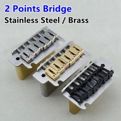 2 Point 10.5mm Stainless Steel / Brass/ Titanium Alloy Saddle and Block 510 Style Tremolo System Bridge